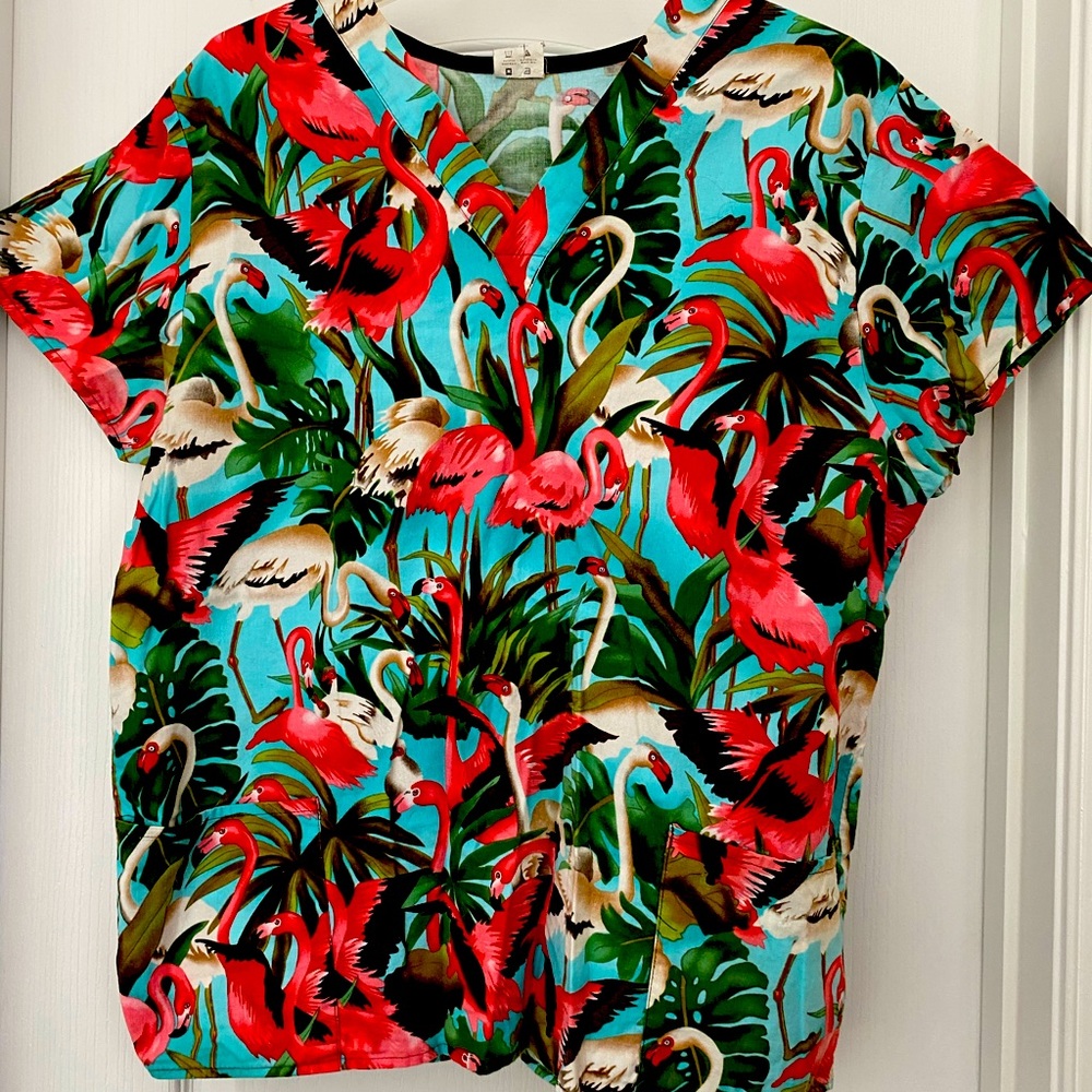 Tropical scrub top
